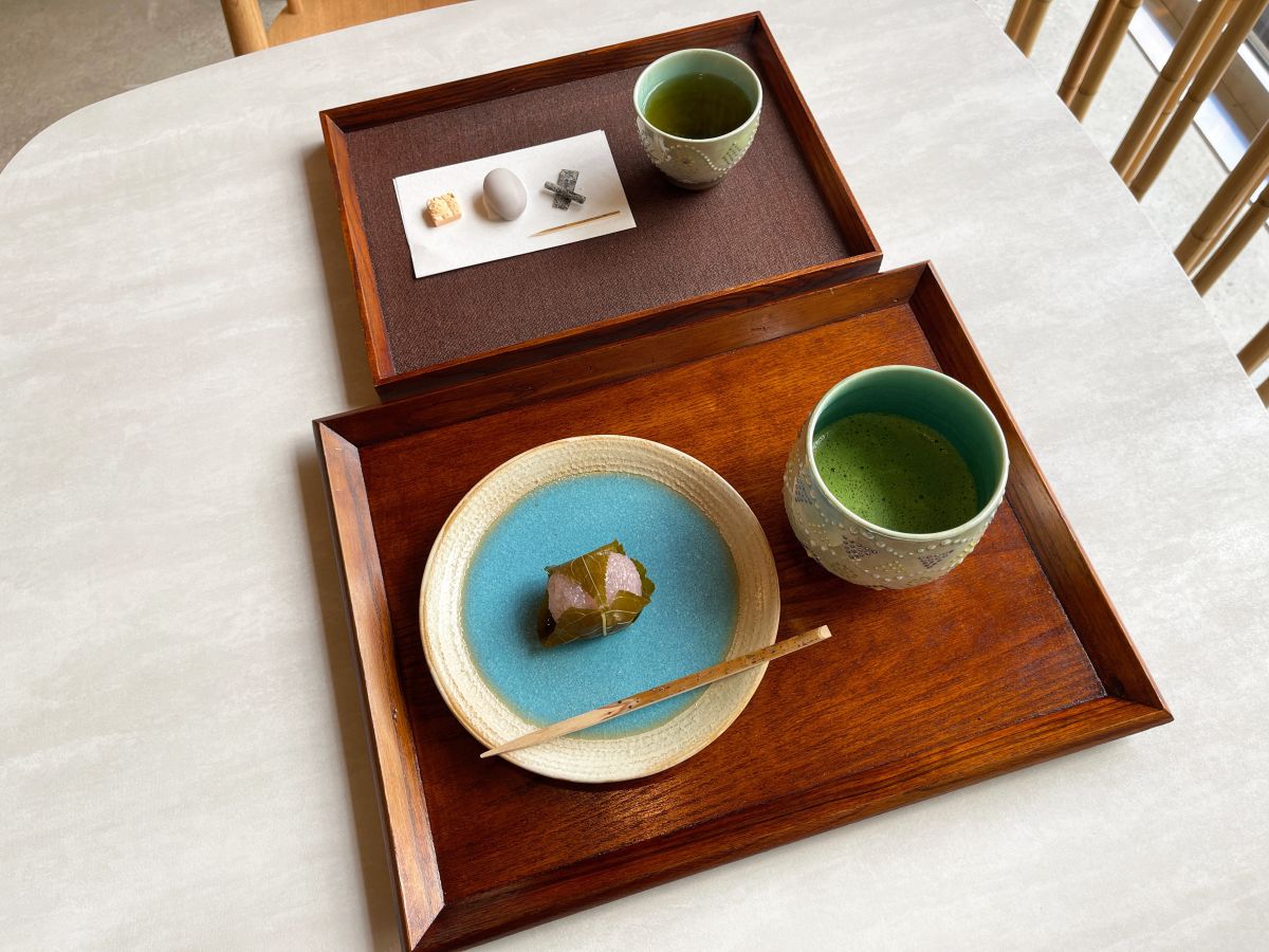 「季節の上生菓子とまっ茶」1650円