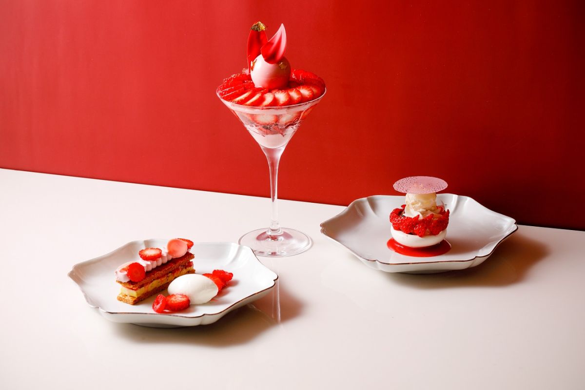 プリフィクスセット　ストロベリーデザート3種