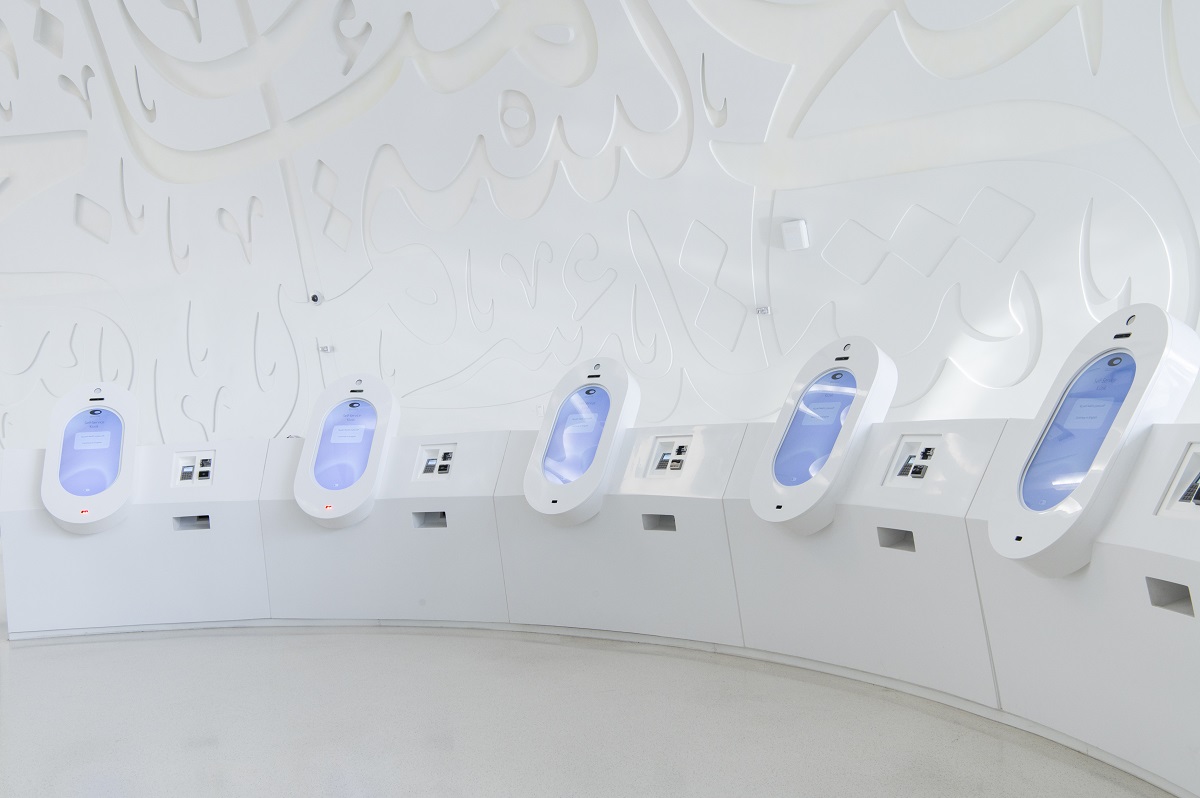 ロビー階のチェックイン機