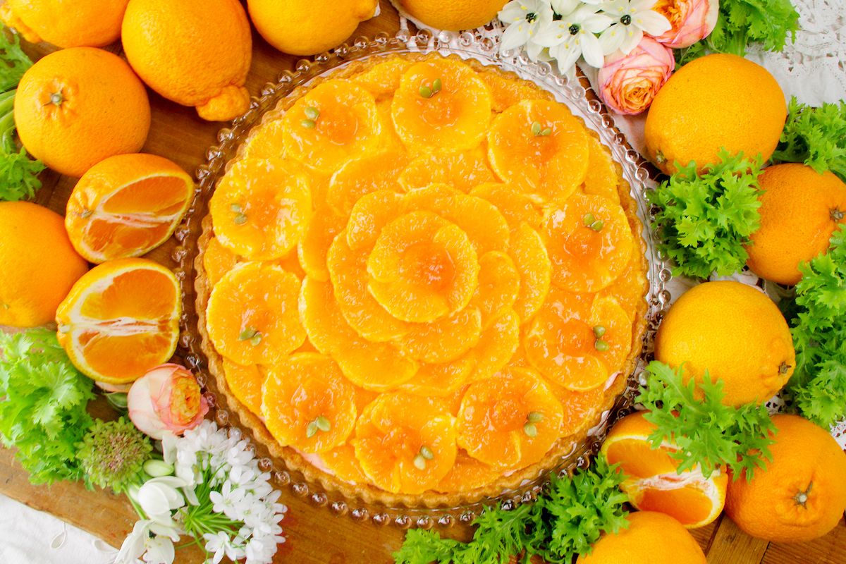 「熊本県天草産 不知火(しらぬい)“浅海月(あさみつき)”のタルト」Piece 756円、Whole（25cm） 7560円