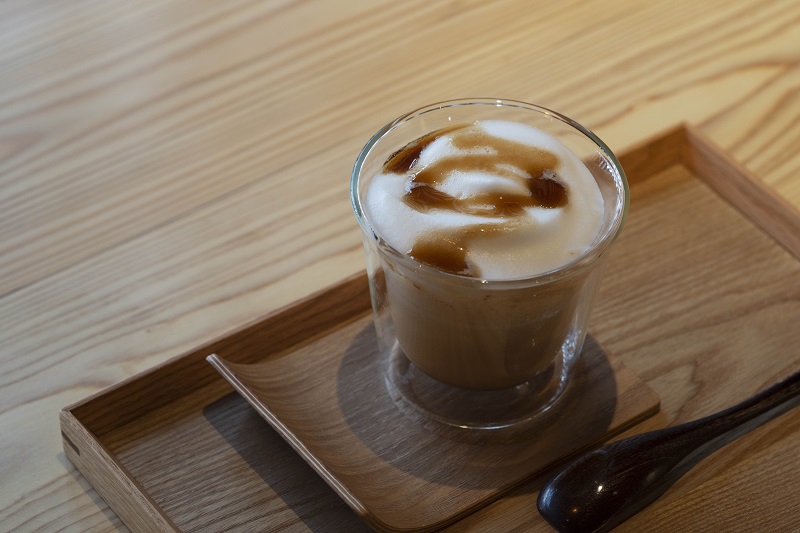 黒蜜ときな粉ラテ600円