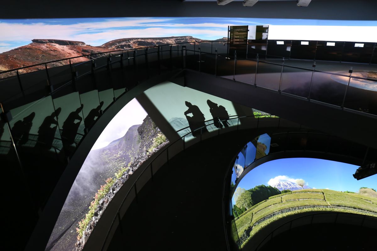 疑似登山体験ができるらせんスロープ