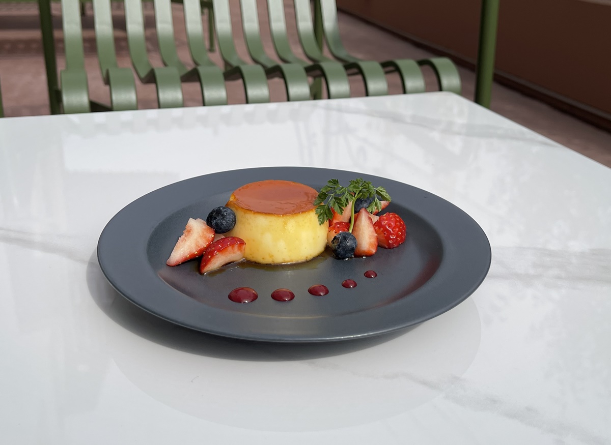 「フルーツとマスカルポーネプリン」580円