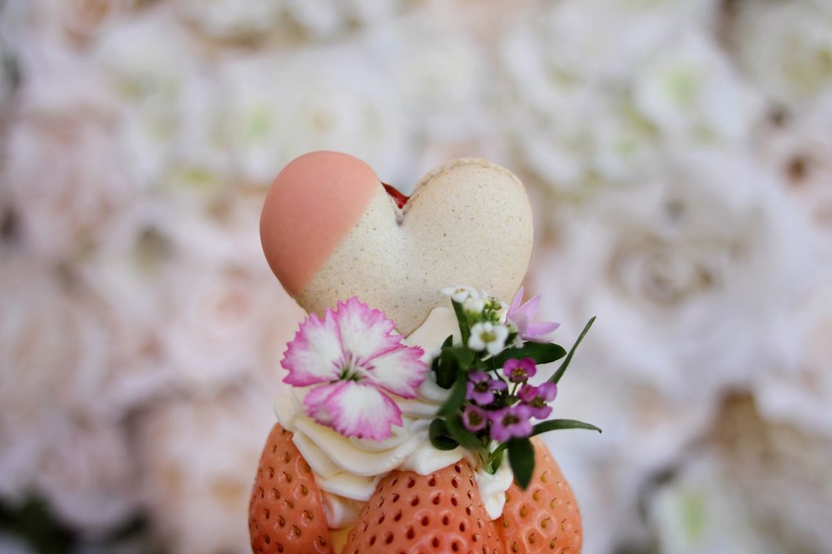 ハート形のマカロンもかわいい！