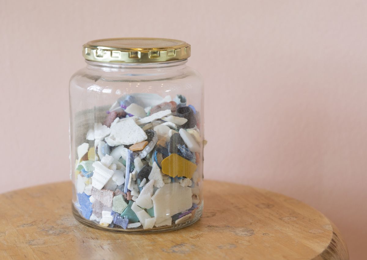 加工前の海洋プラスチック