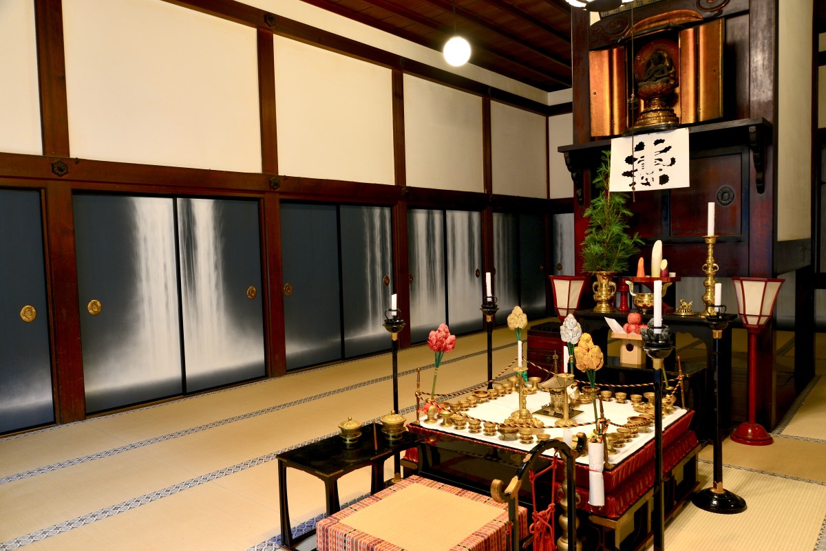 高野山　金剛峯寺　千住博画伯 障屏画　襖絵