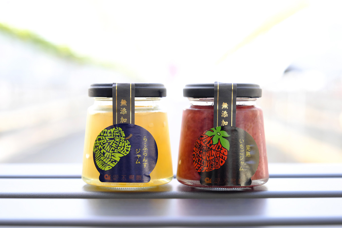 無添加のジャムは650円〜。イチゴ、リンゴ、ラ・フランスなどがラインナップ