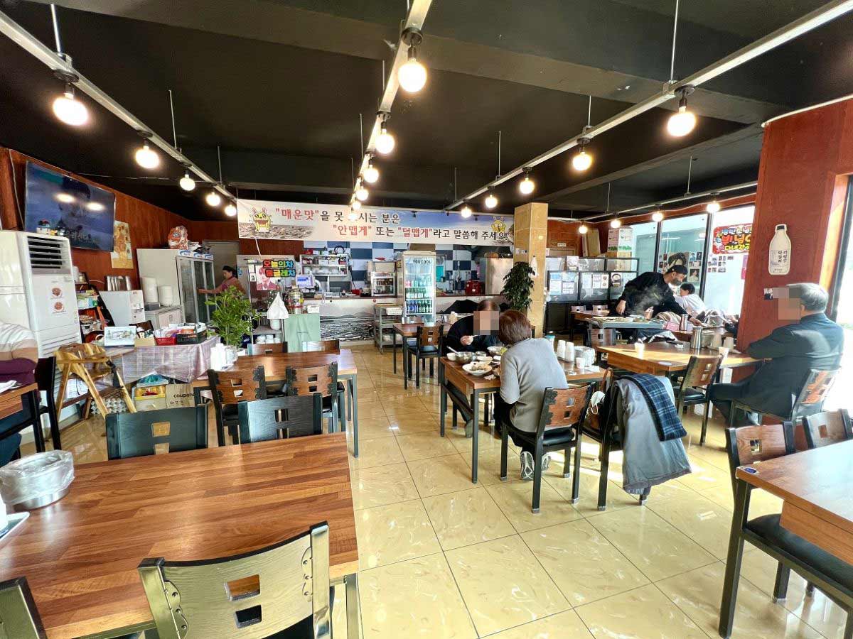 Vがドライブ中に立ち寄ったコマッ(ハイガイ)専門店の「ユリネボルギョコマッチッ」