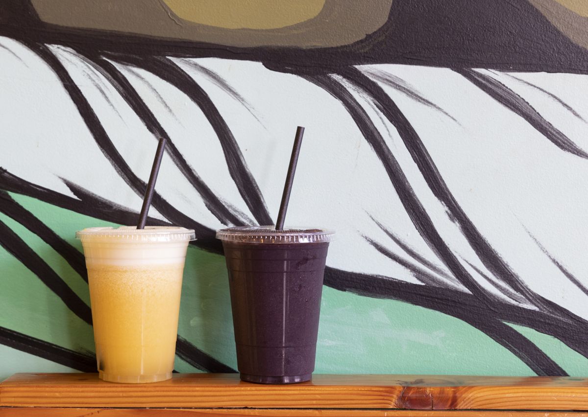 左から：「ビタミンシー」$9.50、「パープルブリス」$8.95