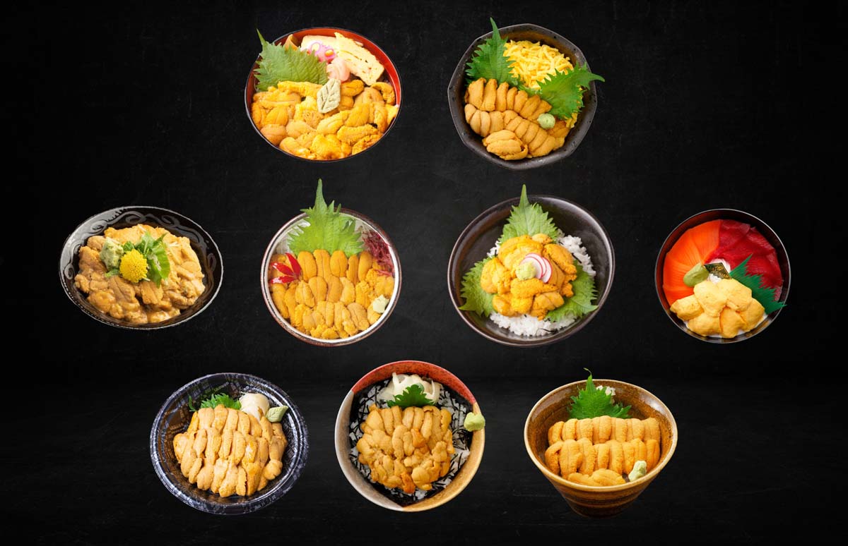 キラキラうに丼の一例／写真提供：南三陸町