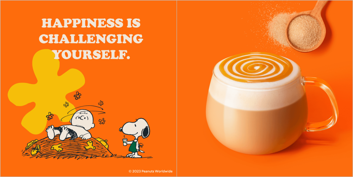 「チャーリー・ブラウン カプチーノwith ブラウン シュガー」　491円(持ち帰り)/500円(店内利用)