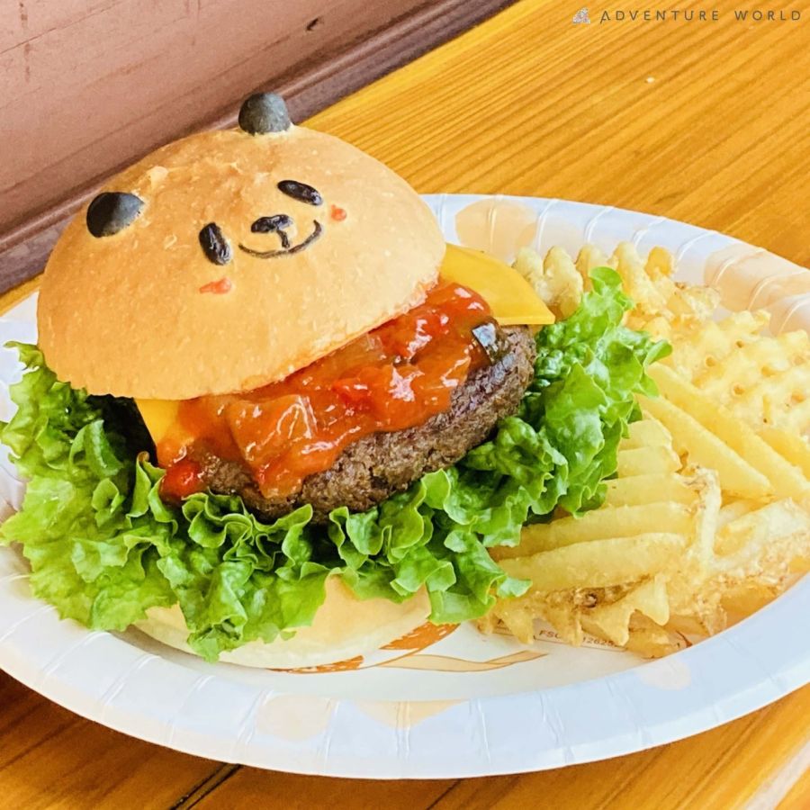 「パンダバーガープレート(ドリンク付き)」1480円