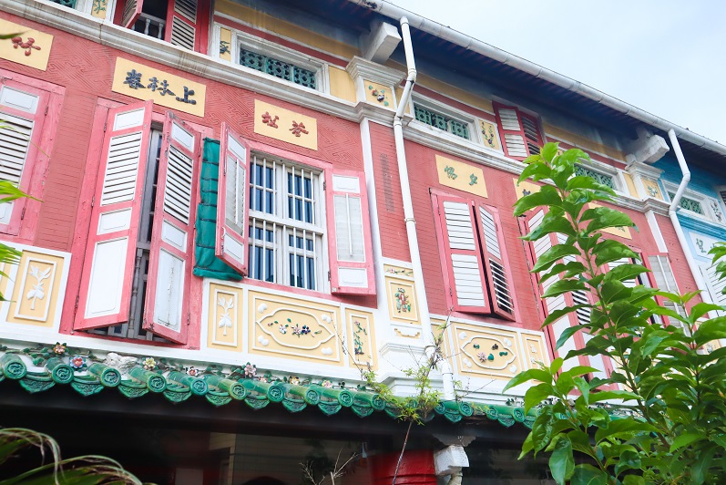 チャイナタウンのショップハウス