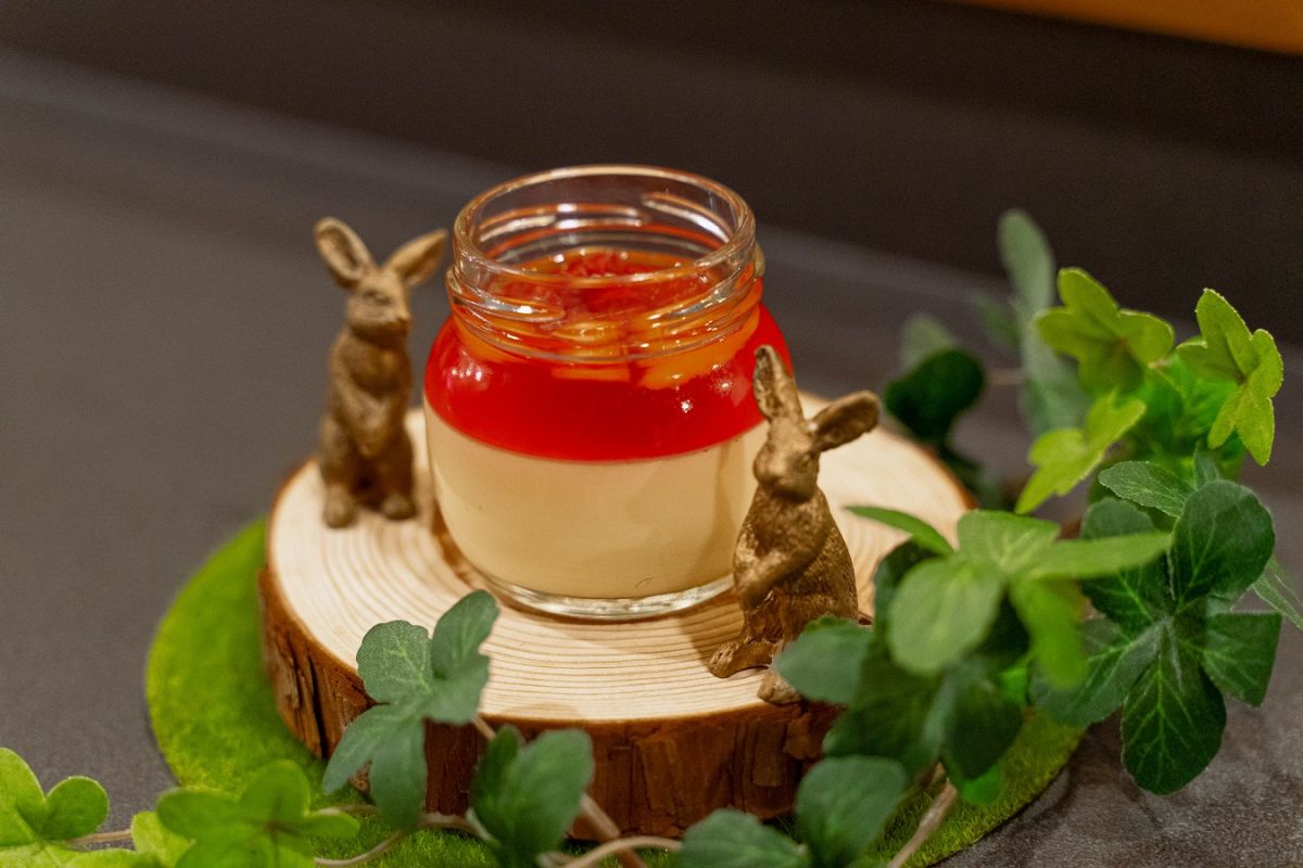 いちごのプリン