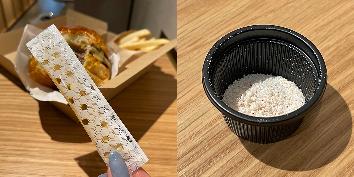 （写真左）「はちみつ」100円（右）「トリュフ塩」100円