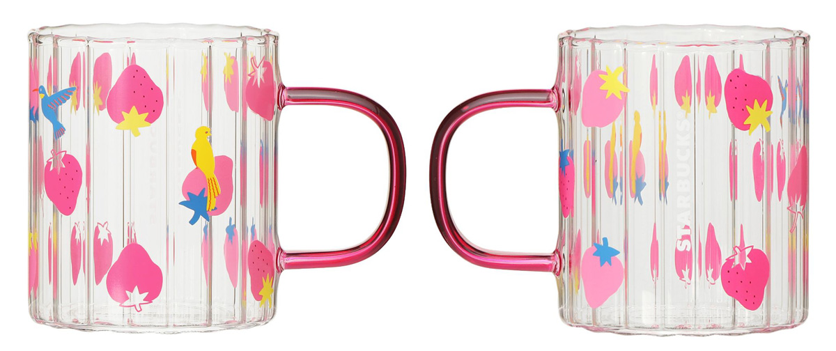 「耐熱グラスマグストロベリー」296ml 2500円