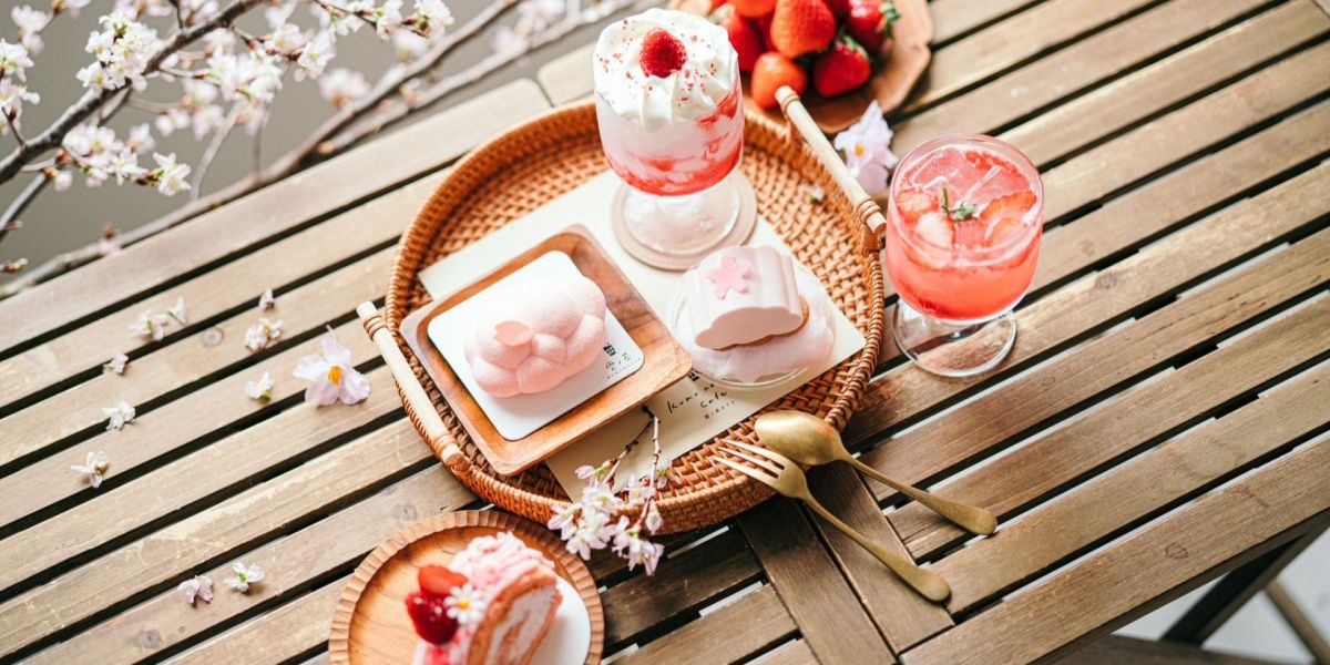 SNSで話題の京都・雲ノ茶カフェで、苺×桜がテーマの春色スイーツを期間限定で提供