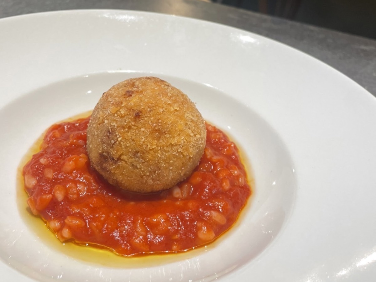 「赤海老とヤリイカのコリゾット」880円