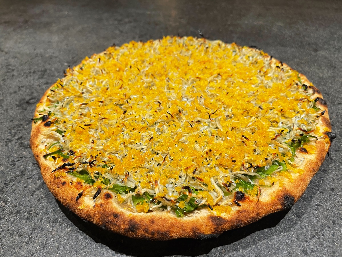  「高知ピーマン、しらす、からすみ」1880円