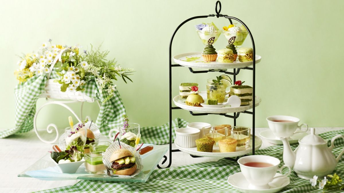 【川越プリンスホテル】地元の特産品「河越抹茶」も！地域の魅力を盛り込んだ「Early summer Afternoon tea set ～新緑のかおり～」