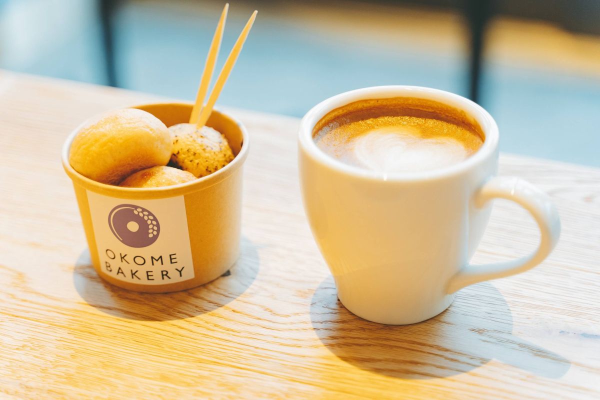 「OKOME BAKERY BAGELET」4種（プレーン、チョコ、アールグレイラテ、チーズ）550円