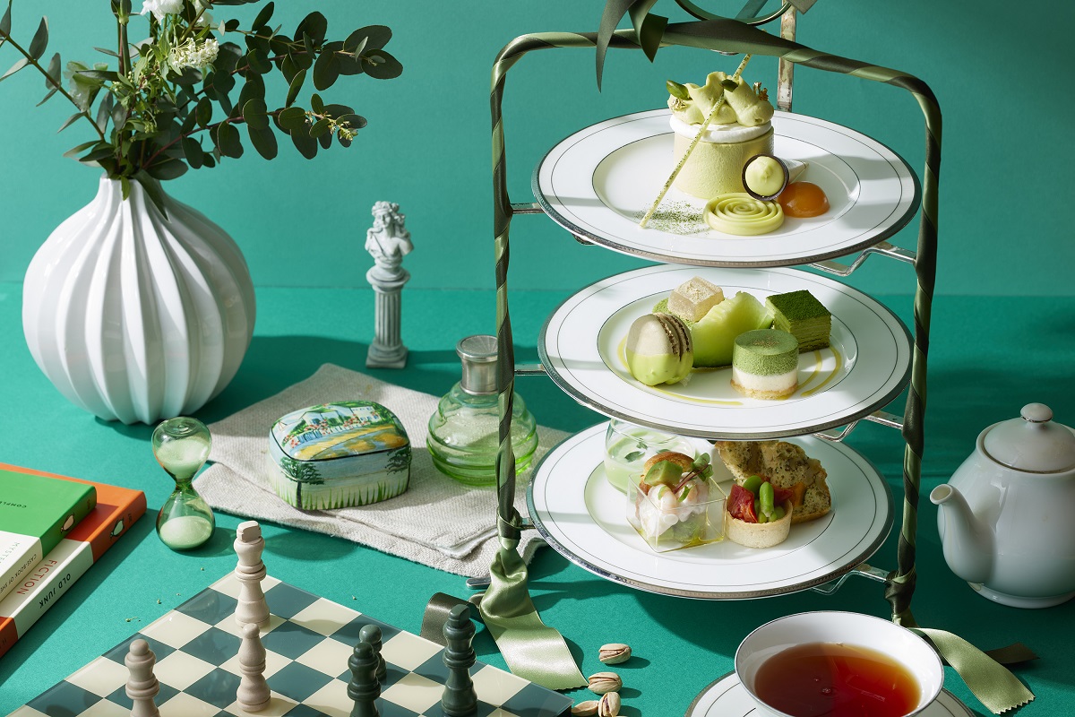 「ピスタチオ×グリーン アフタヌーンティーセット」イメージ