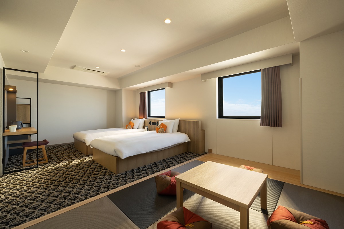 独立した浴室と畳スペースが、子供連れに便利ですね