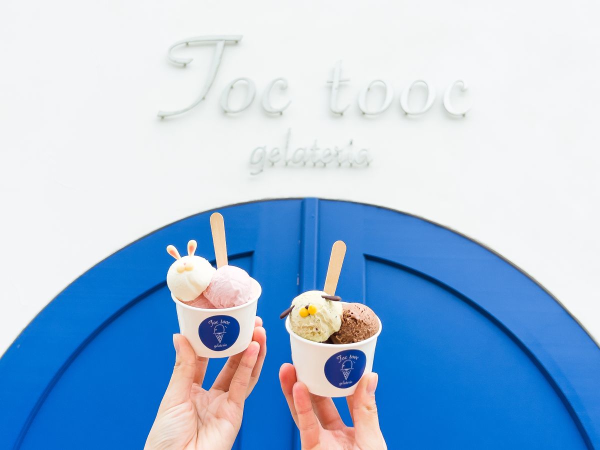 ジェラートはカップのみで提供。1フレーバー500円、2フレーバー600円