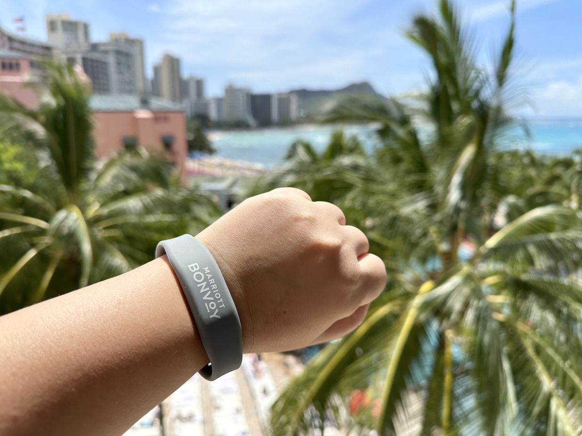 リストバンドはとっても便利