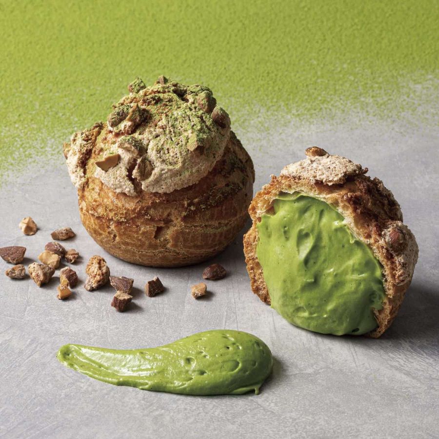 「宇治抹茶のクッキーシュー」486円