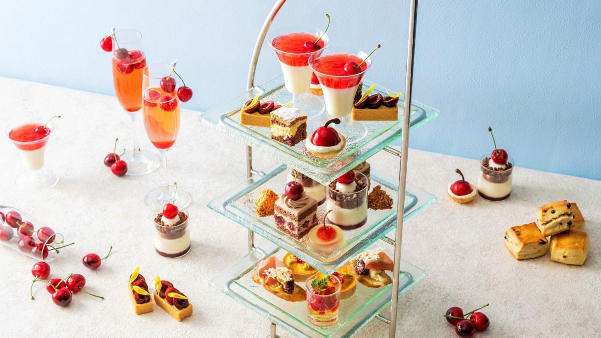 【ヨコハマ グランド インターコンチネンタル ホテル】甘酸っぱい旬のさくらんぼが主役の「チェリーアフタヌーンティー」