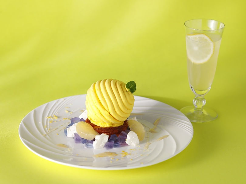 「瀬戸内レモンのアシェット　ミニ瀬戸内レモンスカッシュ付」1980円