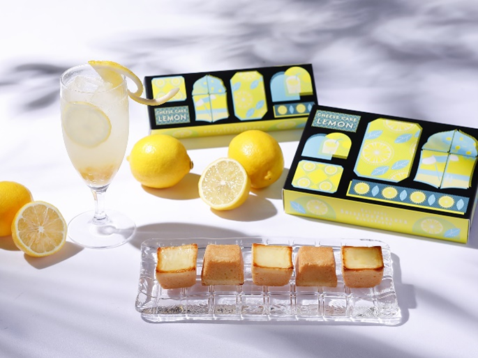 「夏のチーズケーキ（レモン）」3個入1080円 ／ 6個入2160円