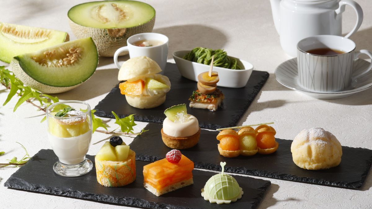 【ホテル雅叙園東京】凝縮した甘みと芳醇さ、あふれる果汁の濃厚な余韻を堪能。数量限定の「メロンアフタヌーンティー」