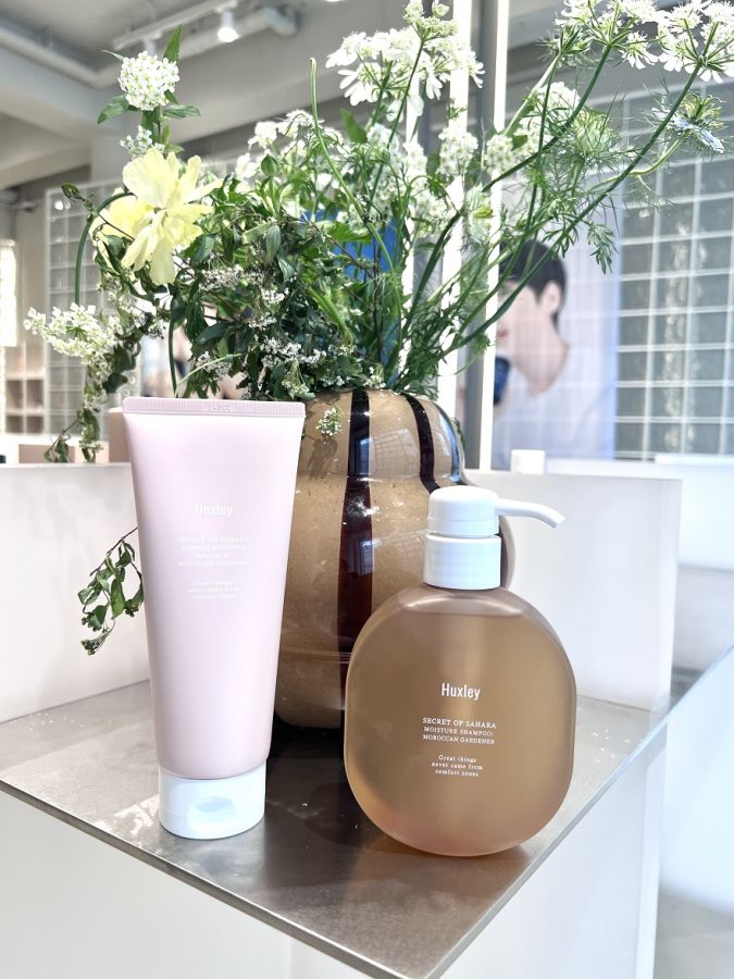 写真右がシャンプー、左がトリートメント。