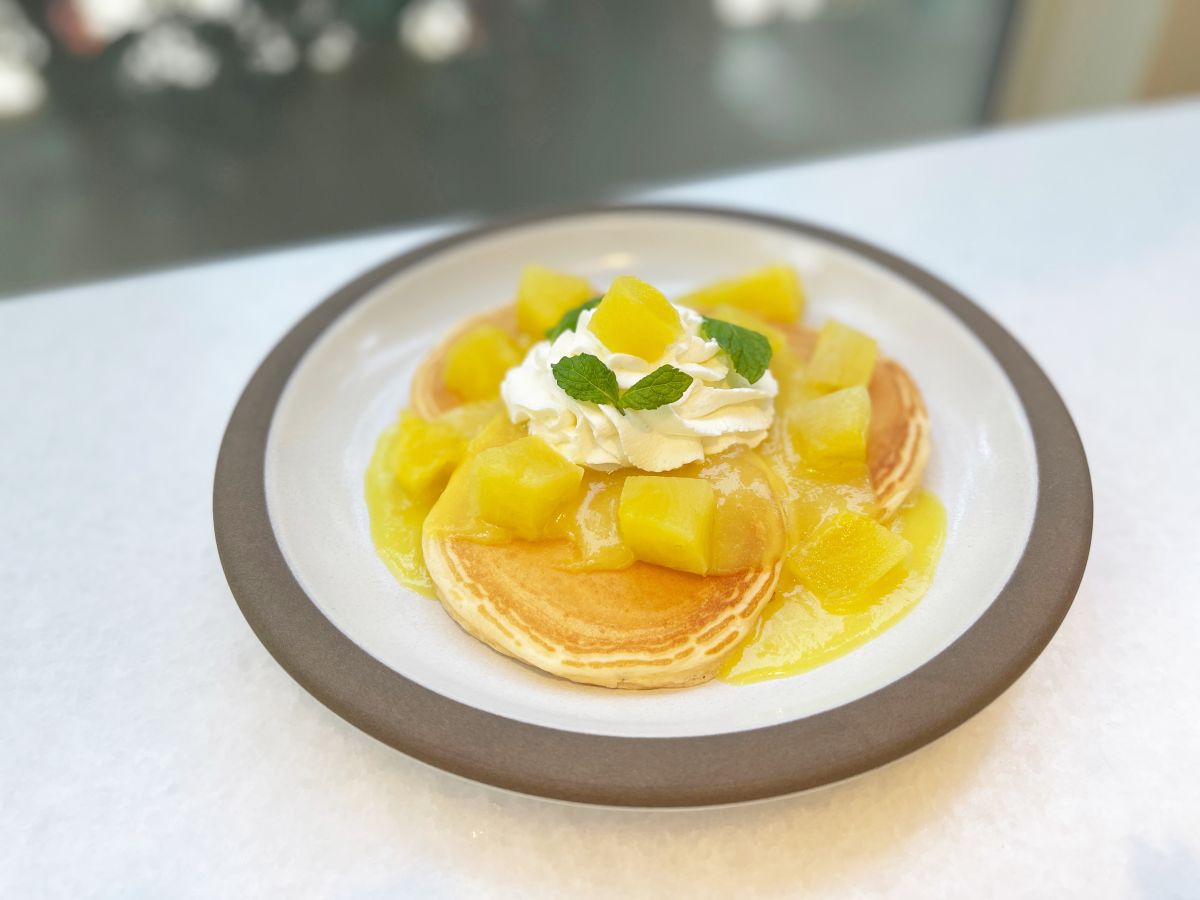「沖縄県産ティダパインのパンケーキ」1600円