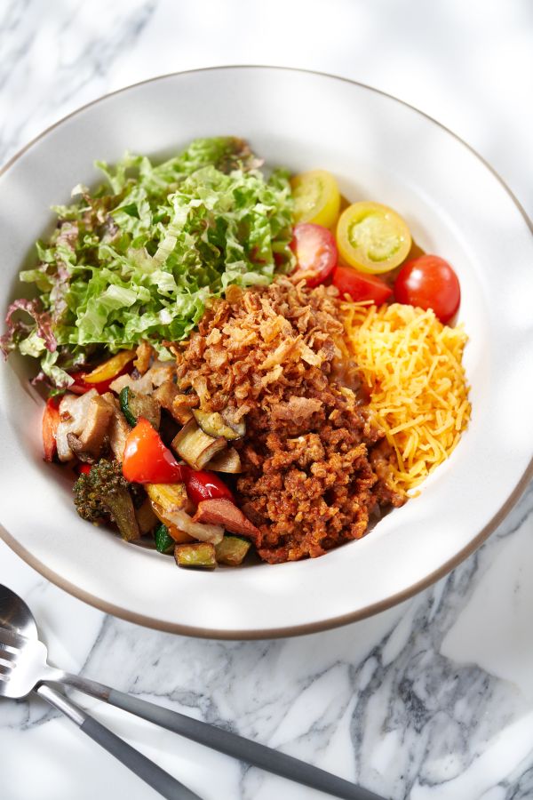 「たっぷり野菜のタコライス」1800円