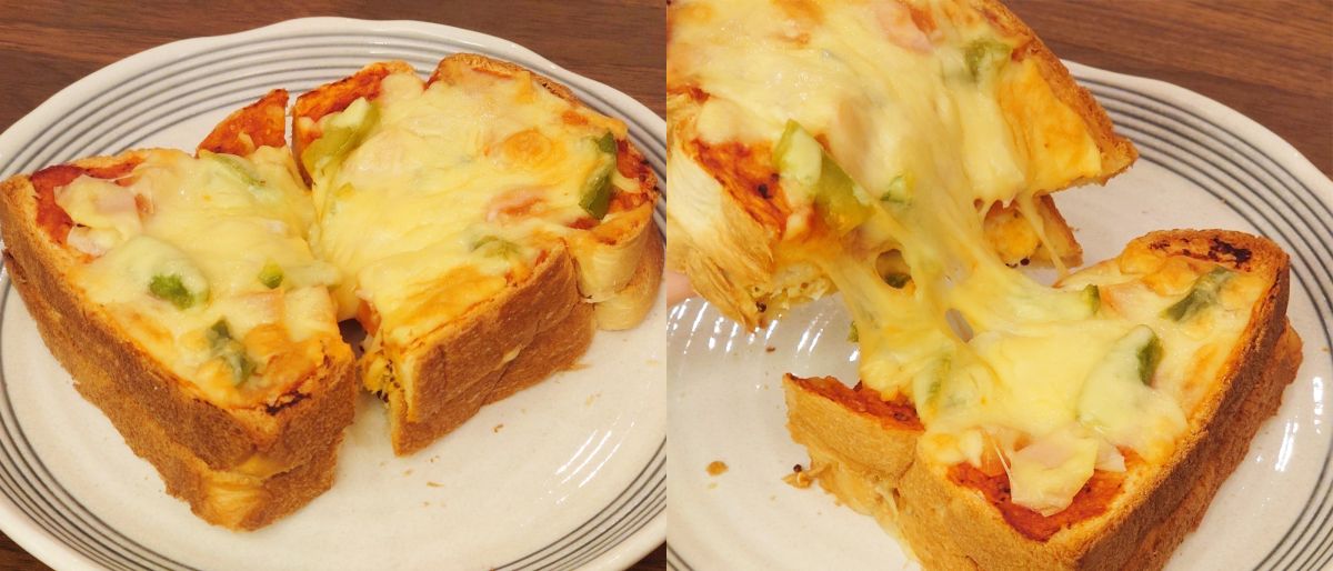 「ピザトーストと卵のサンド」850円