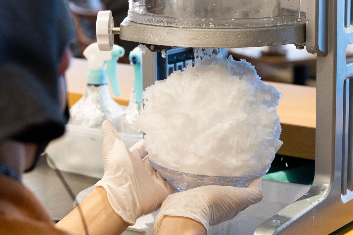 やわらかな食感が楽しめる信州の純氷を使用