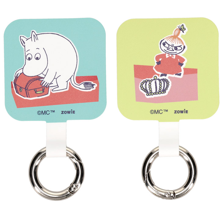 「マルチリングプラス（左）ムーミン（右）リトルミイ」各1628円（タテ8.0×ヨコ4.5cm リング含む） ©Moomin Characters™