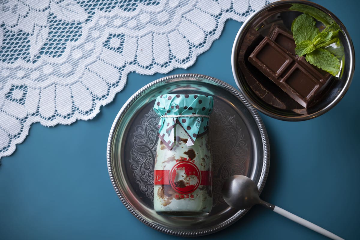 「チョコミントプリン」