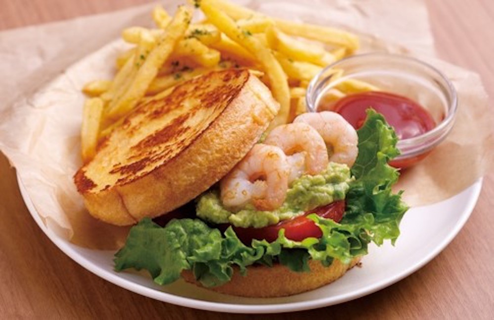 「シュリンプ＆アボカド（ドリンク付き）」1408円