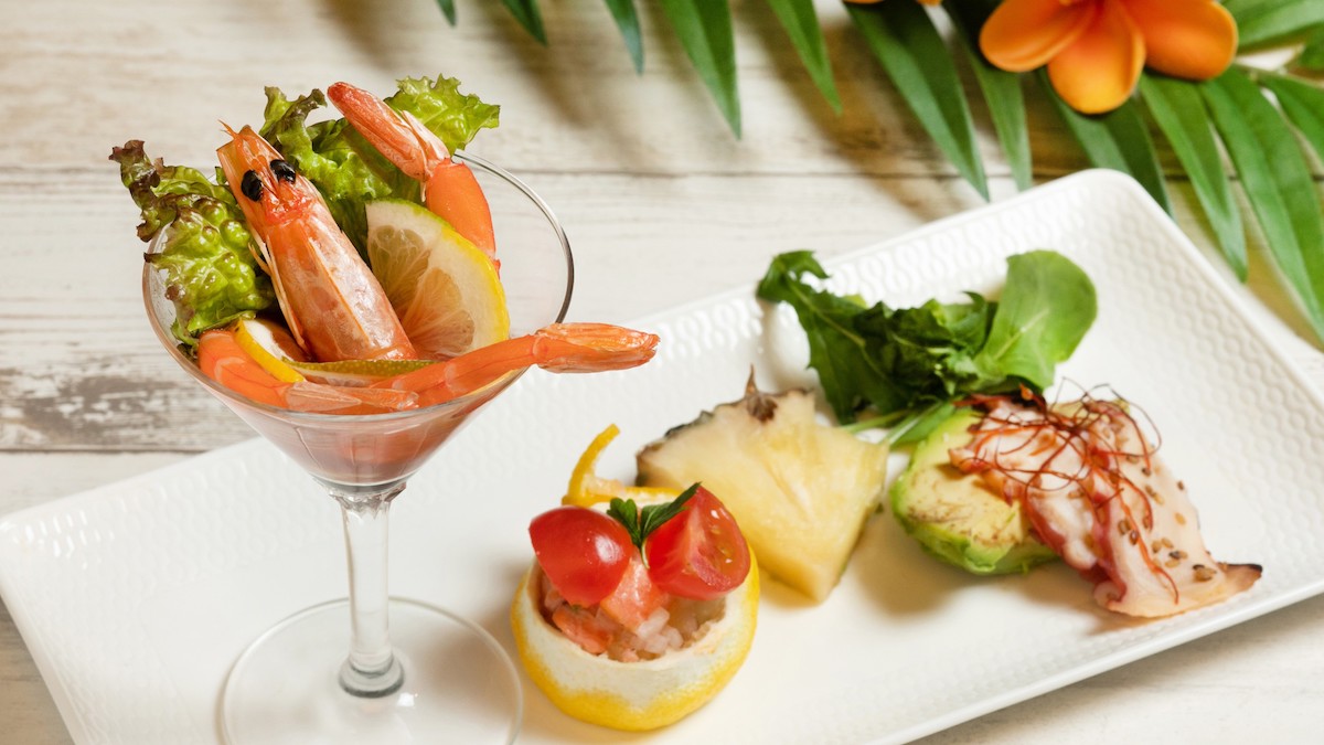 「ハワイアンオードブル3種盛り」1500円