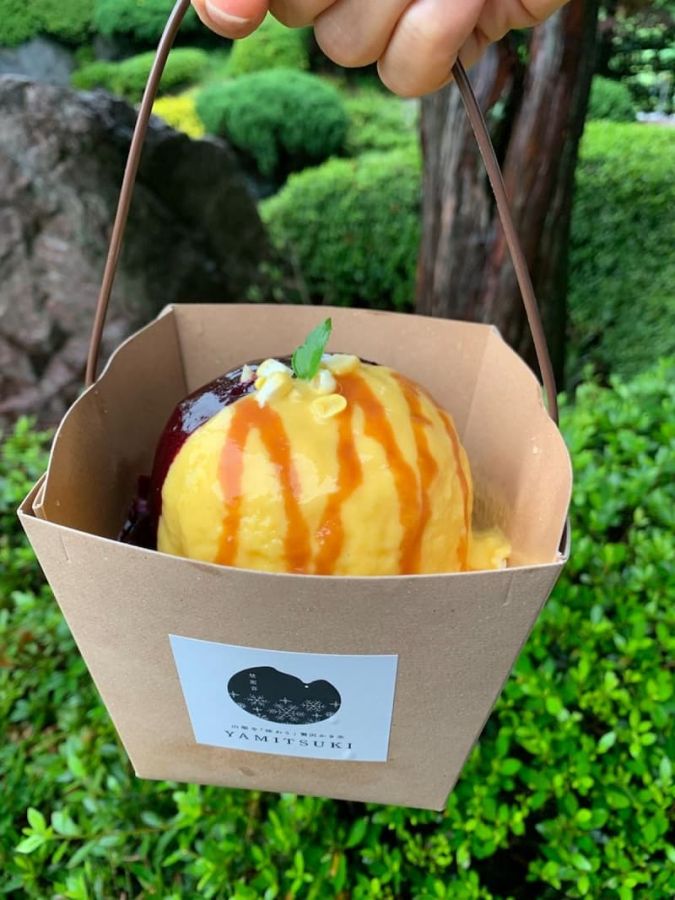 「かぼちゃ(甲州市産 天空かぼちゃ)×とうもろこし(富士河口湖町産 富士恵味)」1200円