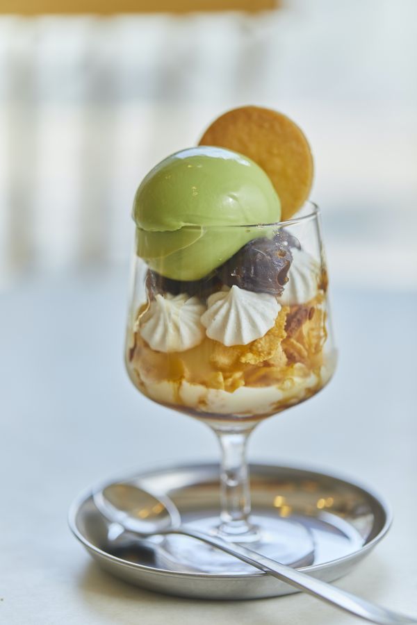 うたうプリンパフェ 抹茶1180円