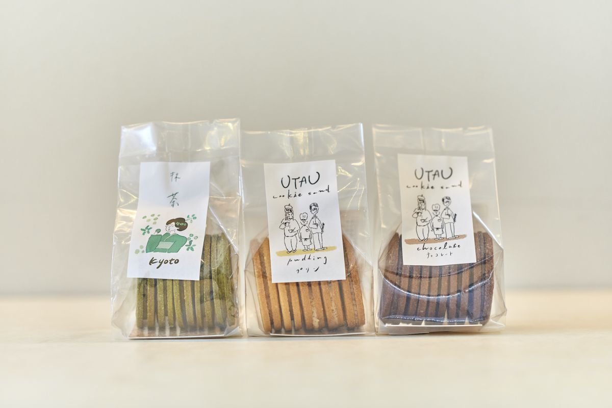 クッキーサンド(プリン、レモン、ストロベリー、チョコ、抹茶)各500円