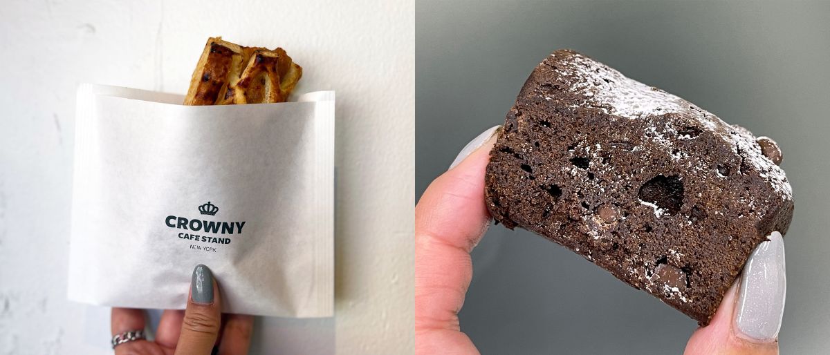 （写真左）「アップルパイ」290円（写真右）「クラウニー・ブラウニー」350円