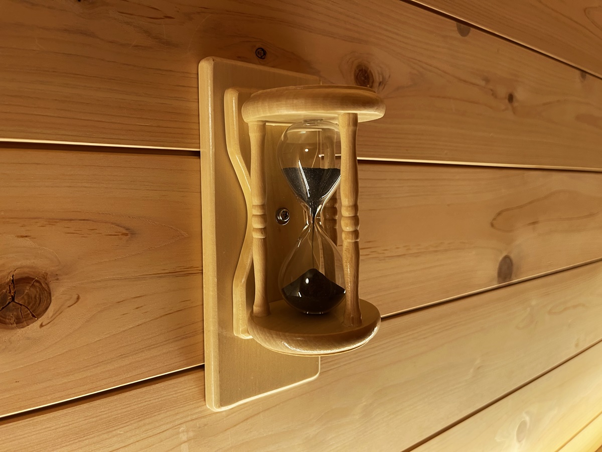 砂が落ちる様子をぼんやり眺めているだけで、あっという間に時間が過ぎていきます