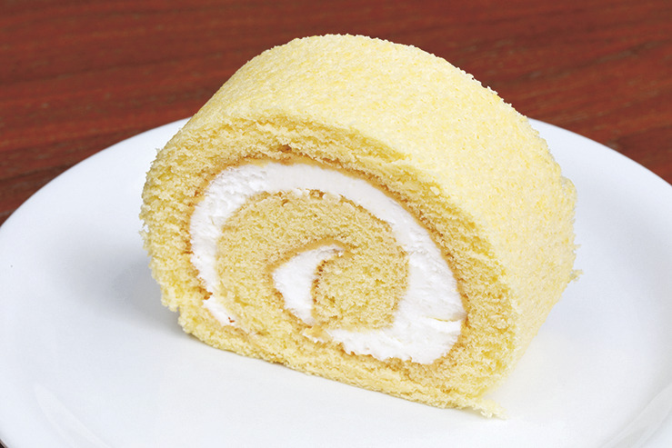 アカシヤはちみつを使った はちみつロールケーキ1カッ ト340円