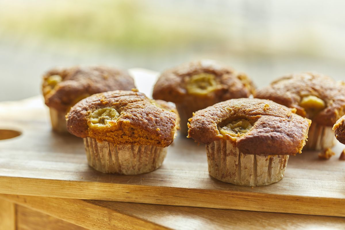 爆発 キャラメルバナナマフィン454円 / 店内462円